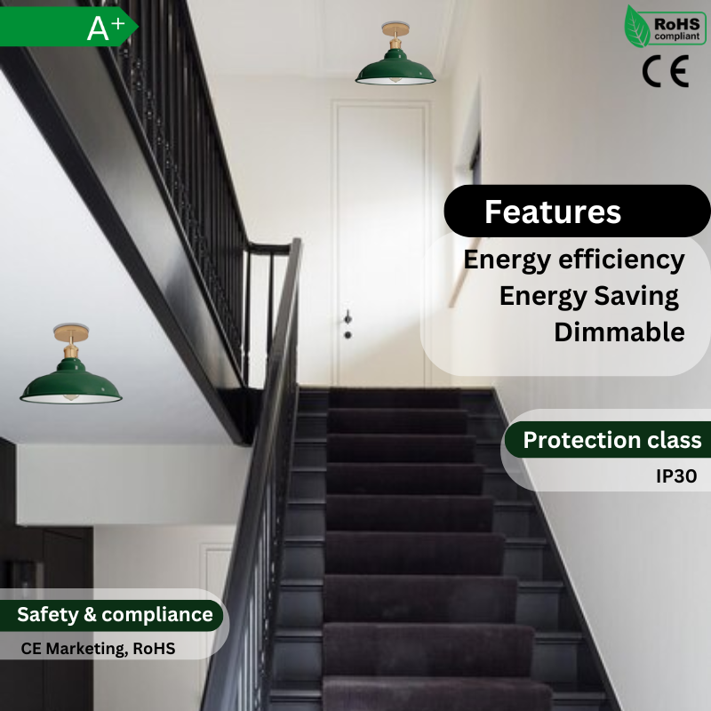 Semi Flush Mount Ceiling Light E27 ~3763