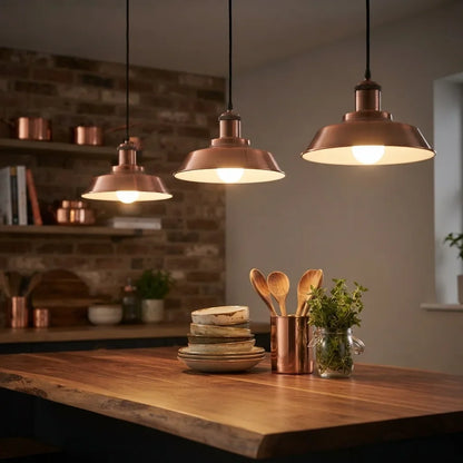 COPPERGLOW Vintage Industrial Metal Ceiling Pendant Light ~1297