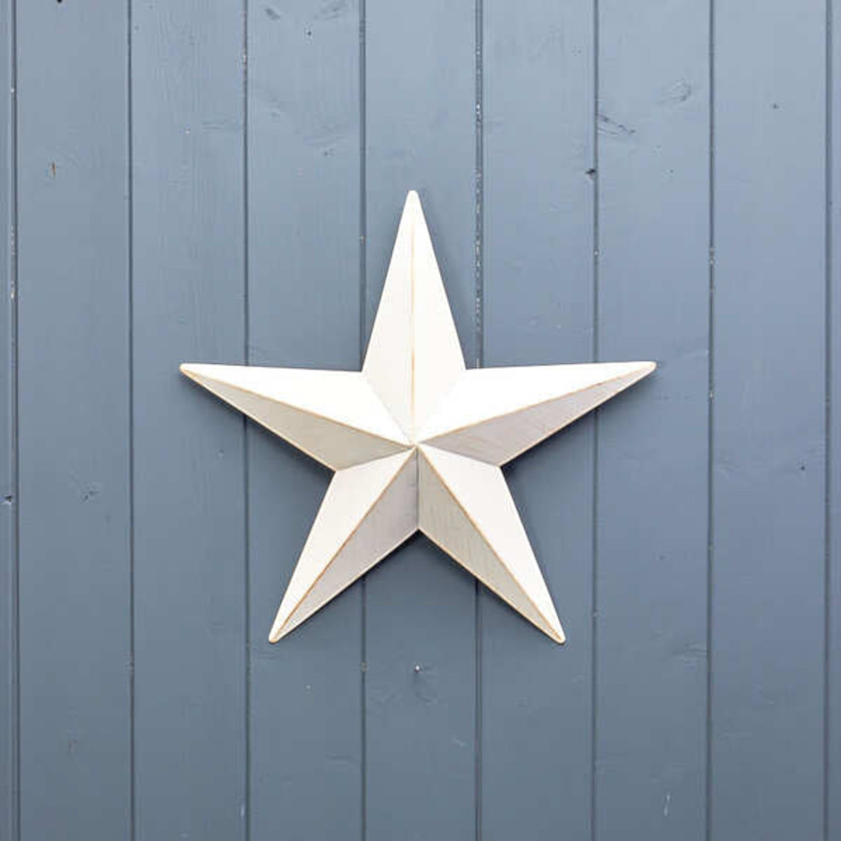 White Metal Star Christmas Decoration 37cm