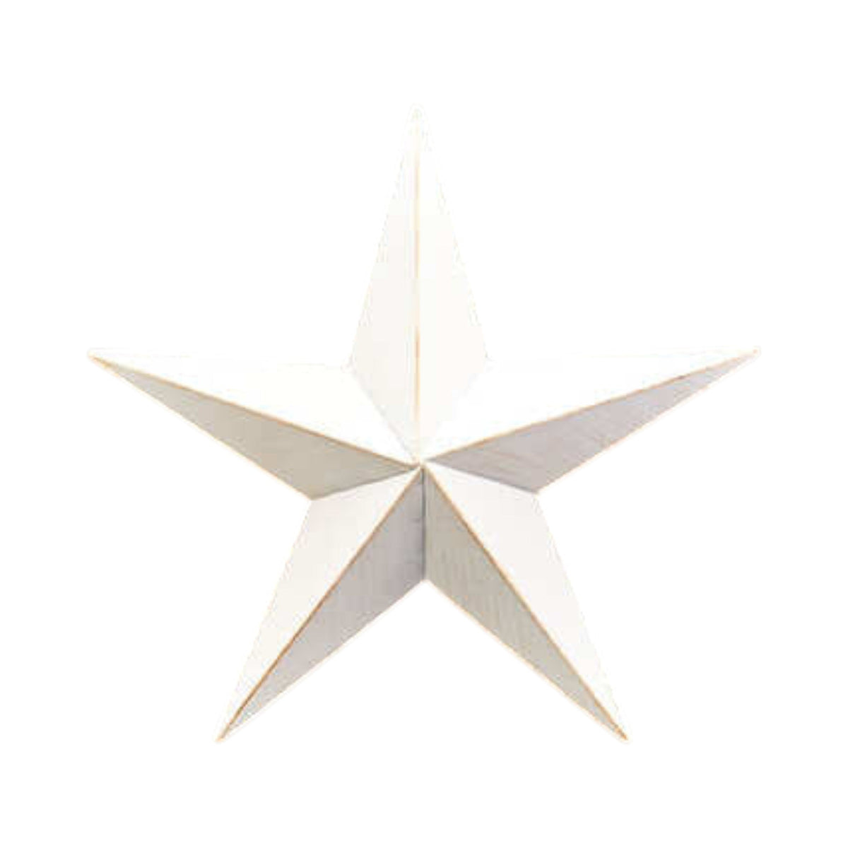 White Metal Star Christmas Decoration 37cm
