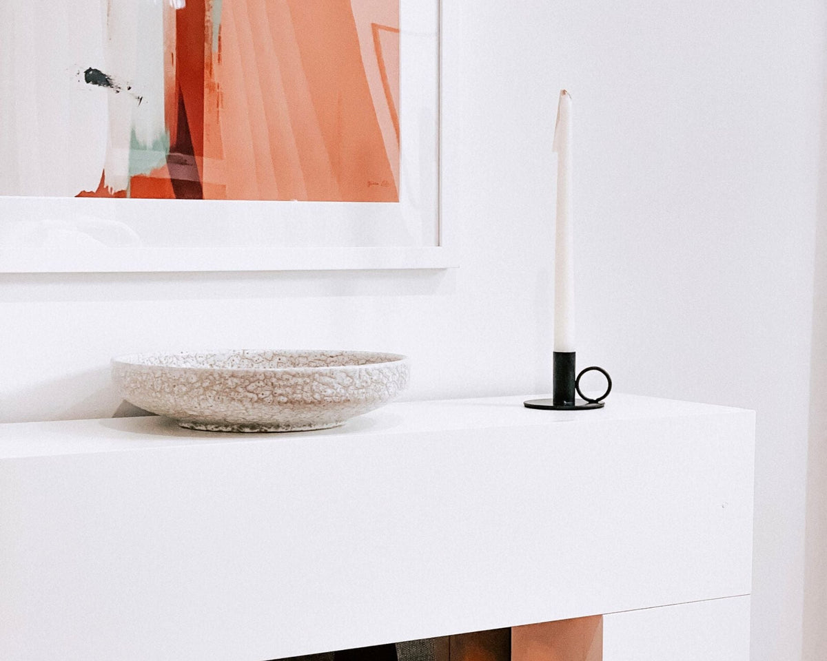 Mayfair Black Iron Candle Holder – Matte Metal Single Candlestick