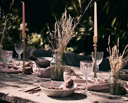 Brooklyn Washed Linen Salmon Tablecloth