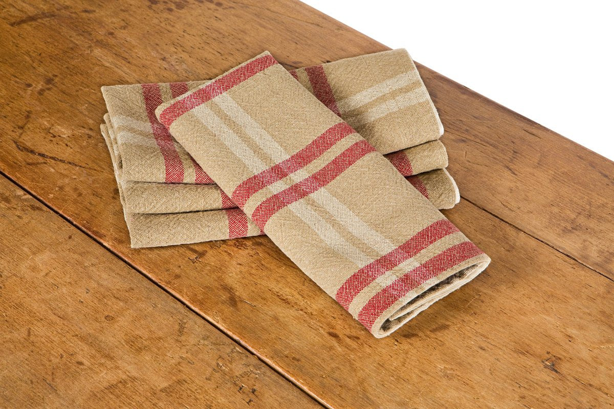 Linen Check S Yarn Dyed Tea Towel | Set of 4