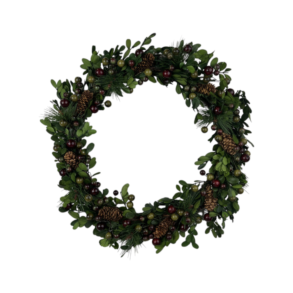 Pinecone and Berry Wreath 39cm-0