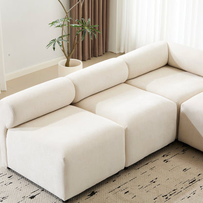 Evelyn Modular Chenille Sectional Sofa, 78- to 114-Inch Configurations