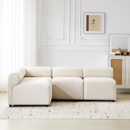Evelyn Modular Chenille Sectional Sofa, 78- to 114-Inch Configurations