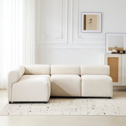 Evelyn Modular Chenille Sectional Sofa, 78- to 114-Inch Configurations