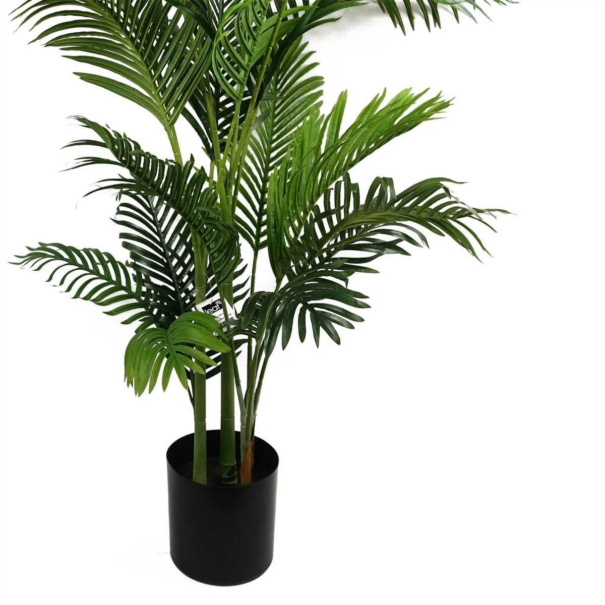 180cm Artificial Palm Tree Extra Large Gold Metal Planter - Premium Quality