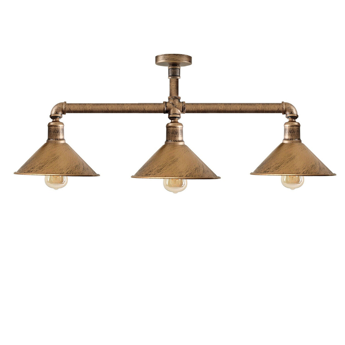 3 Light Kitchen Ceiling Light Steampunk Light Fixture ~ 3526