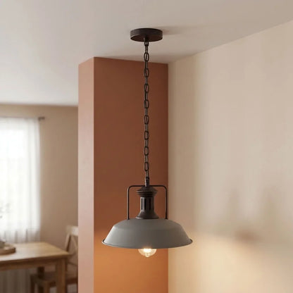Easy Fit E27 Metal Chain Pendant Light, Dimmable