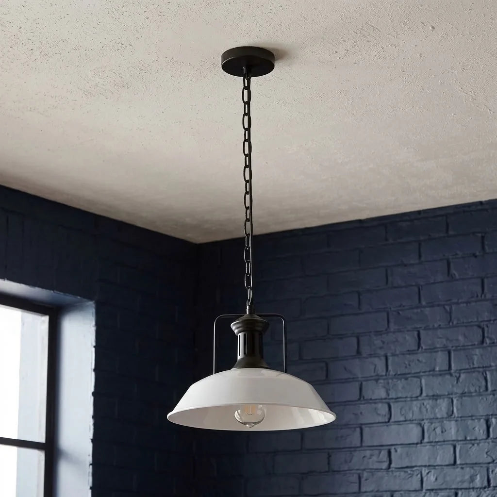 Easy Fit E27 Metal Chain Pendant Light, Dimmable