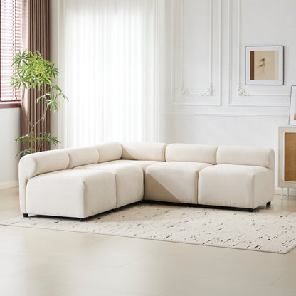 Evelyn Modular Chenille Sectional Sofa, 78- to 114-Inch Configurations