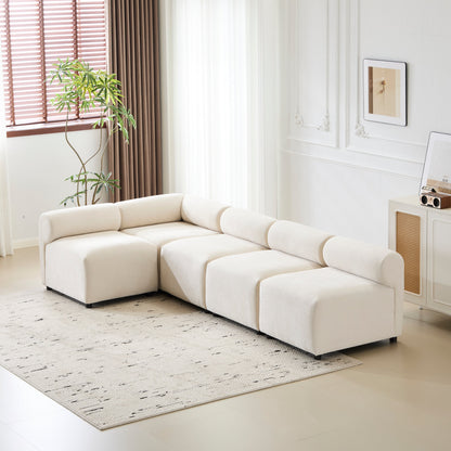Evelyn Modular Chenille Sectional Sofa, 78- to 114-Inch Configurations