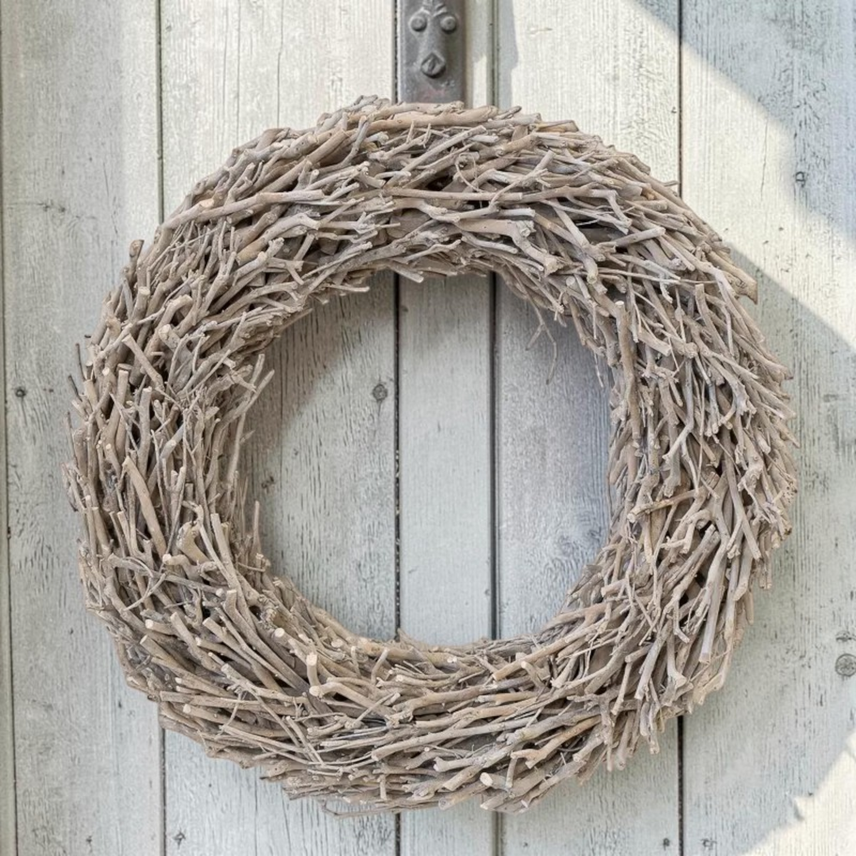 Whitewashed Root Branch Wreath 62cm-1
