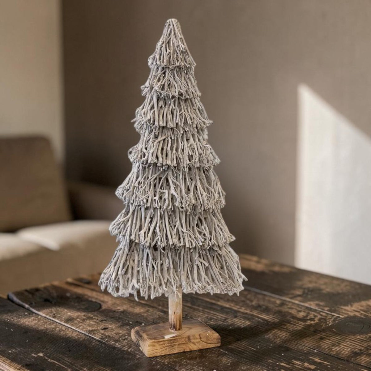 Whitewashed Root Branch Christmas Tree 108cm