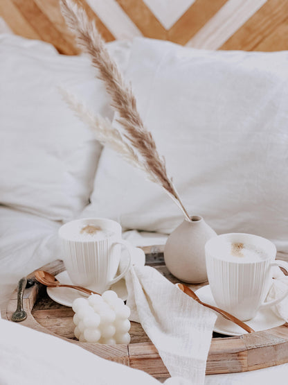 Bay White Bubble Candle
