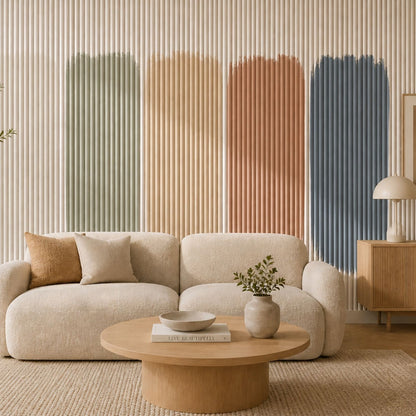 Large Fluted Wall Panels in DIY Primed - Ready To Paint - 240cm x 60cm