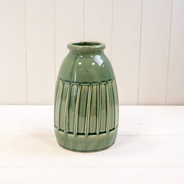 Green Ceramic Vase (24.5cm)