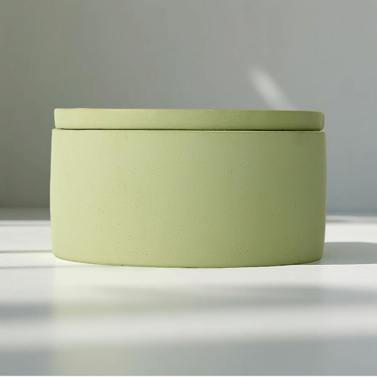 Concrete Round Candle | 3 Wick | Sage Green or Terracotta