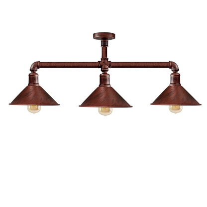 3 Light Kitchen Ceiling Light Steampunk Light Fixture ~ 3526