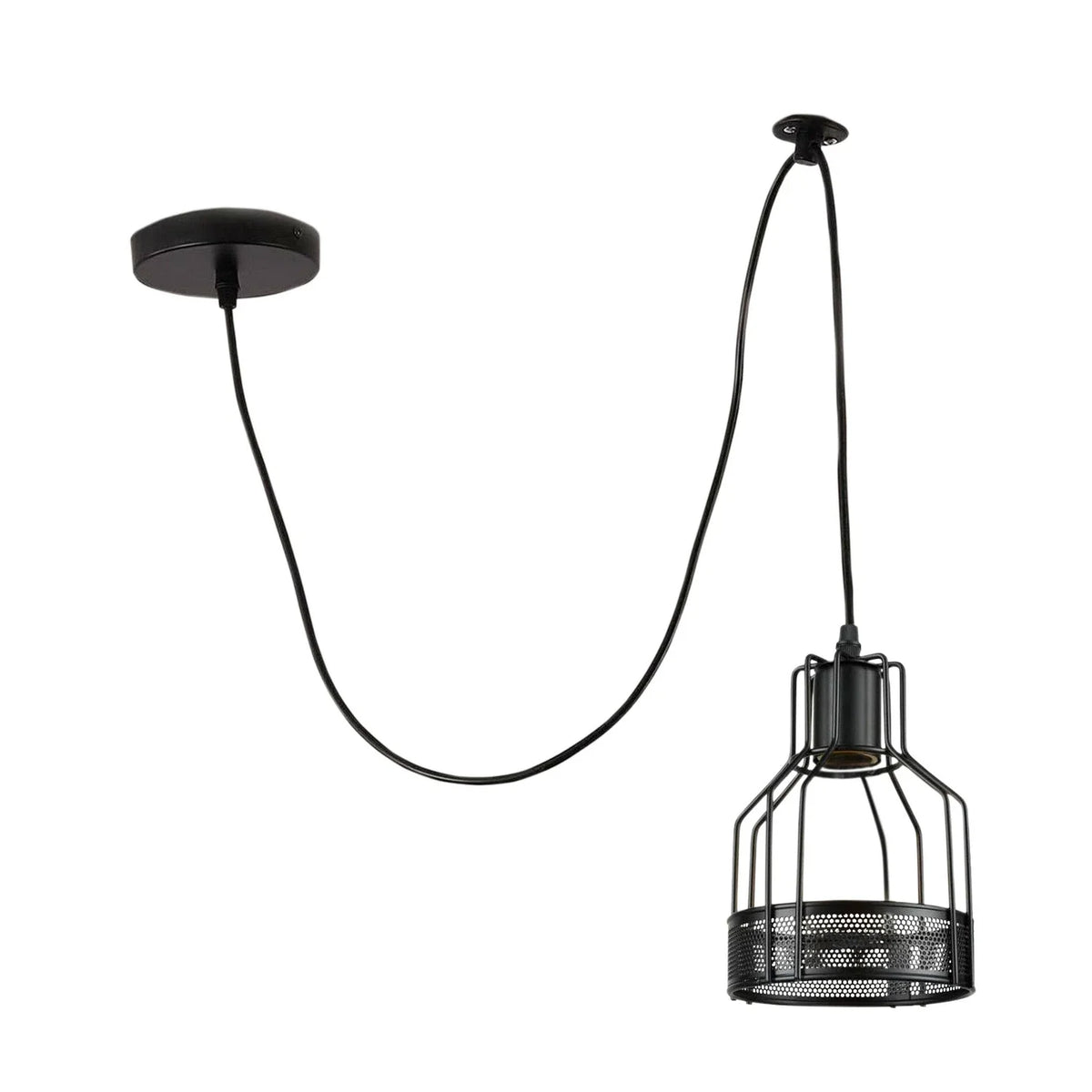 Industrial Spider Pendant Light Adjustable Multi Arm E27 Cage~6139