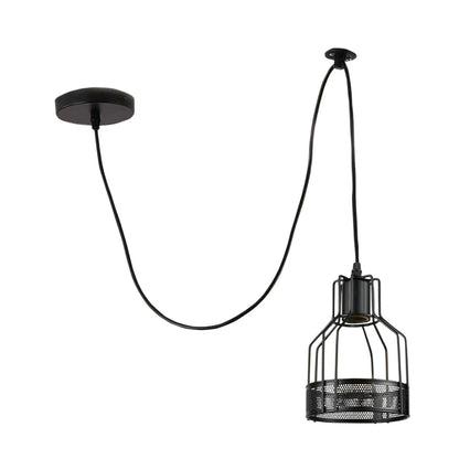 Industrial Spider Pendant Light Adjustable Multi Arm E27 Cage~6139