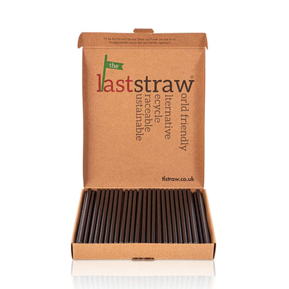 the Last Straw - 100% Biodegradable Paper Drinking Straws (100 Pack)(Plain)