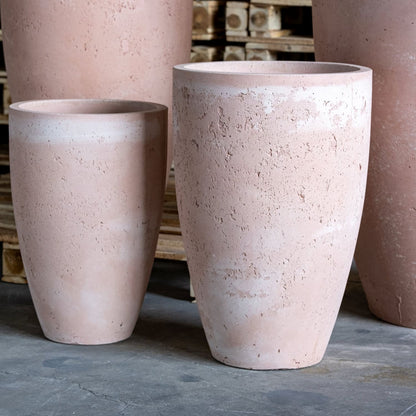 Vessara | Blushstone – 62cm Extra Large Tall Concrete Planter – 31L Decorative Vase Pot