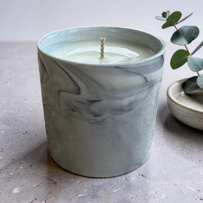 Marble Glaze Ceramic Candle | Classic Fragrances