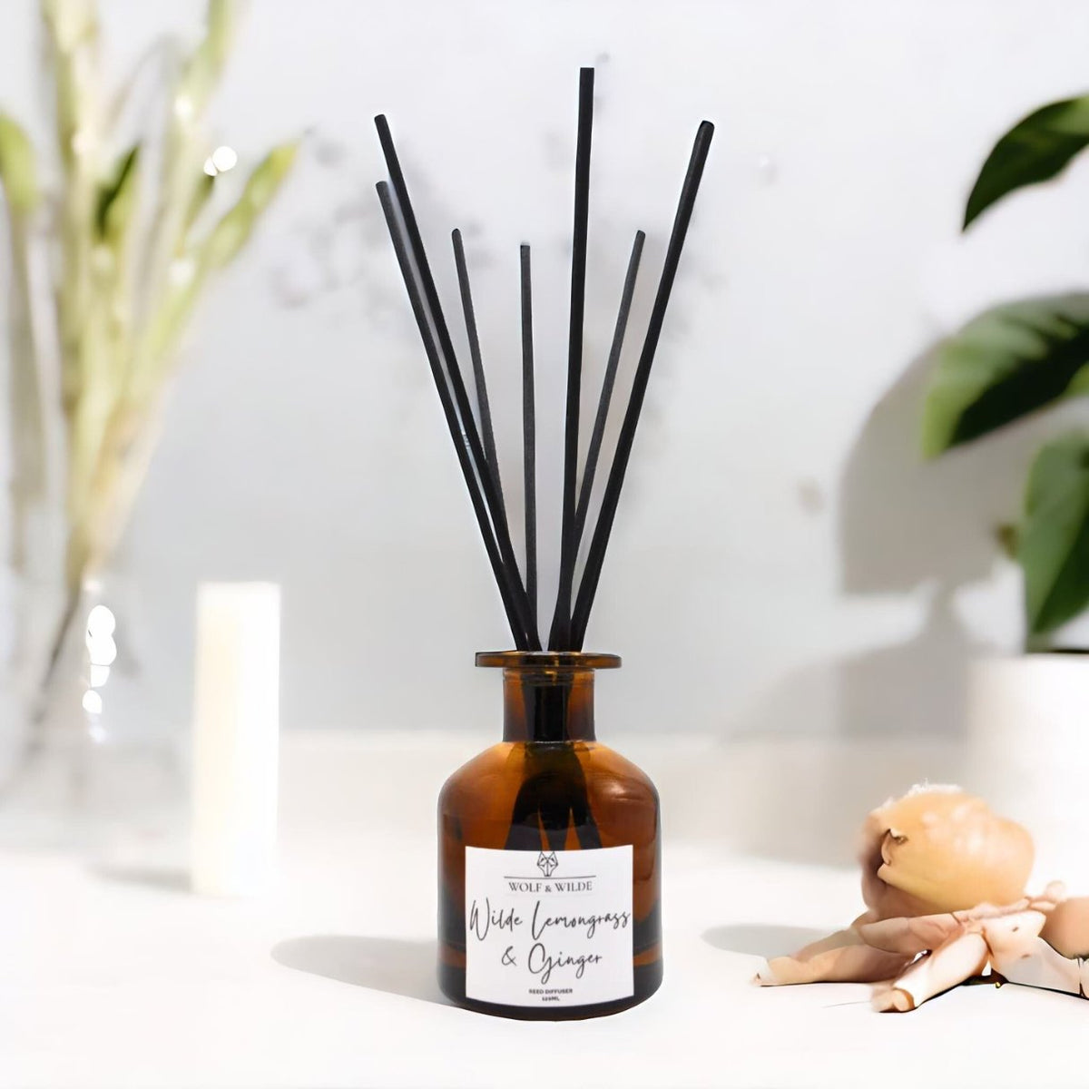 Lemongrass & Ginger 120ml Reed Diffuser With 8 Reeds